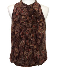 Blouse, Ruffle front Tank, like new